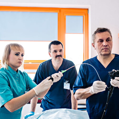 ZOZ Gastromed Lublin, Grupa Scanmed, zespół podczas zabiegu