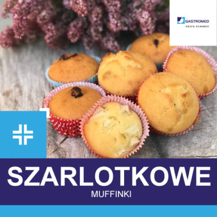 Szarlotkowe muffinki,dietetyk kliniczny, Gastromed, Scanmed, zdjęcie przedstawiające muffinki