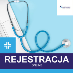 Rejestracja online, stetoskop i laptop, ZOZ Gastromed Lublin, Grupa Scanmed
