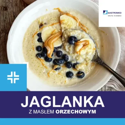 Jaglanka z masłem orzechowym, dietetyk kliniczny, Gastromed, Scanmed, zdjęcie potrawy