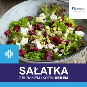 Sałatka z burakiem i kozim serem, dietetyk kliniczny, Gastromed, Scanmed, zdjęcie potrawy