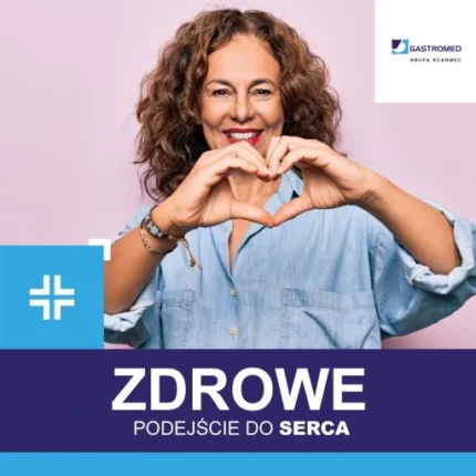 Na zdjęciu kobieta pokazująca serce ułożone z dłoni, Gastromed Lublin, Grupa Scanmed