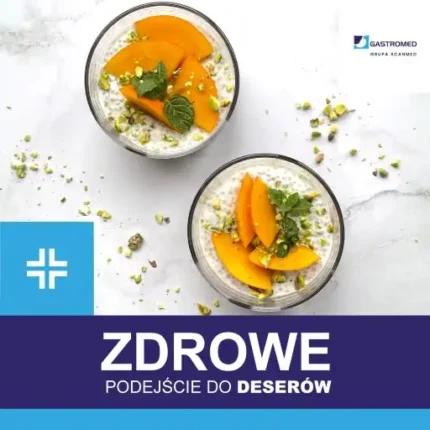 Wegański deser CHIA, dietetyk kliniczny, Gastromed,Scanmed, zdjęcie potrawy w dwóch miseczkach