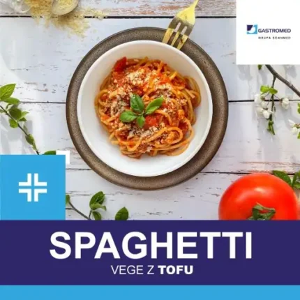 VEGE spaghetti, mgr Patrycja Łukanty, dietetyk kliniczny, Gastromed, Scanmed, zdjęcie potrawy