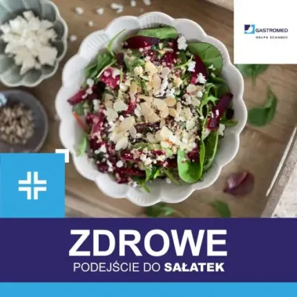 Sałatka z komosą ryżową, burakami i żurawiną, Gastromed, Scanmed, zdjęcie potrawy