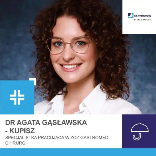 dr Agata Gąsławska-Kupisz, specjalistka ZOZ Gastromed, zdjęcie lekarki
