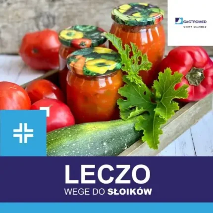 Leczo wege do słoików, dietetyk kliniczny, Gastromed, Scanmed, zdjęcie 3 słoików z potrawą i warzywa