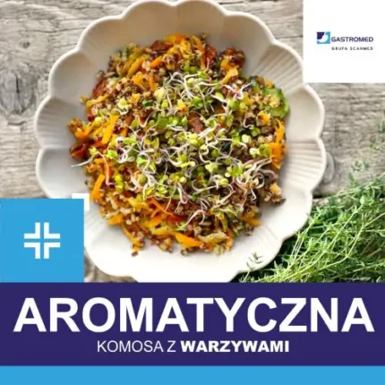 Komosa z warzywami, dietetyk kliniczny, Gastromed, Scanmed, zdjęcie potrawy