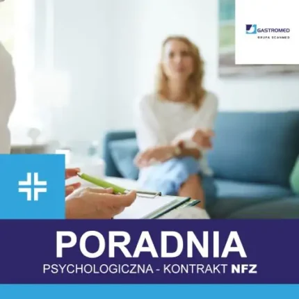 Gastromed, Scanmed, poradnia psychologiczna, na zdjęciu pacjentka i psycholożka