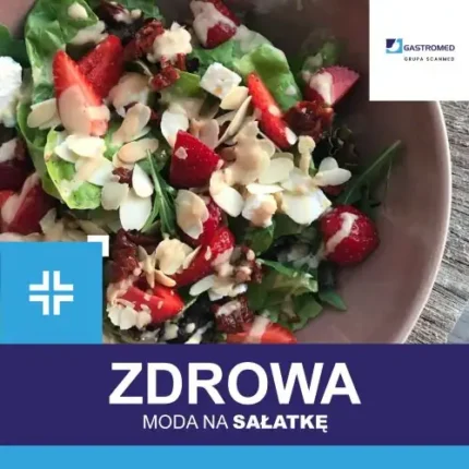 SAŁATKA ze szpinakiem i truskawkami, Gastromed, Grupa Scanmed, zdjęcie potrawy