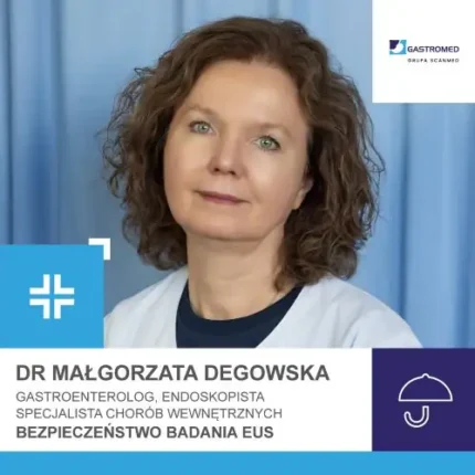 Dr n. med. Małgorzata Degowska, endosonografia, NFZ, Gastromed, Scanmed, na zdjęciu specjalitka