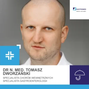 Dr n. med. Tomasz Dworzański, Gastromed, Scanmed, na zdjęciu: lekarz