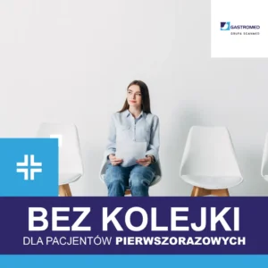 Bez kolejki dla pacjentów pierwszorazowych, na zdjęciu kobieta samotnie czekająca w poczekalni